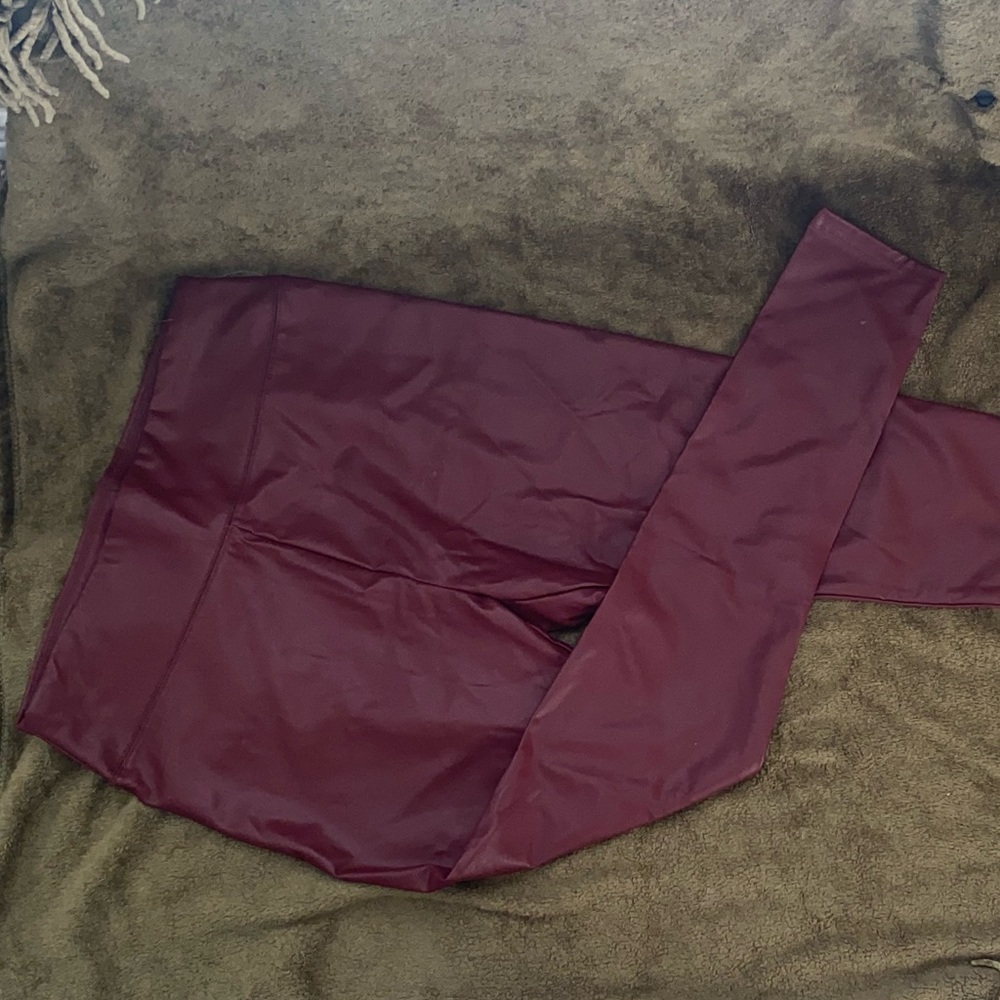 Faux leather leggings